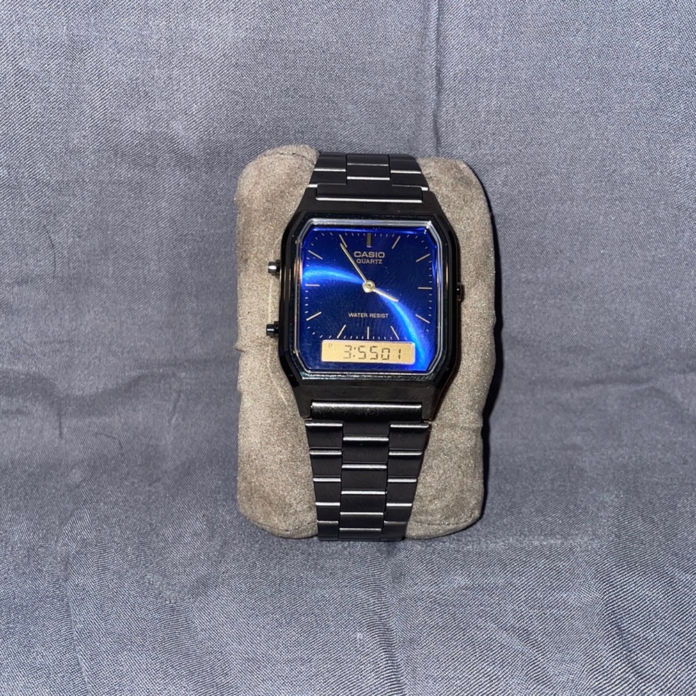 Casio AQ230 blue face